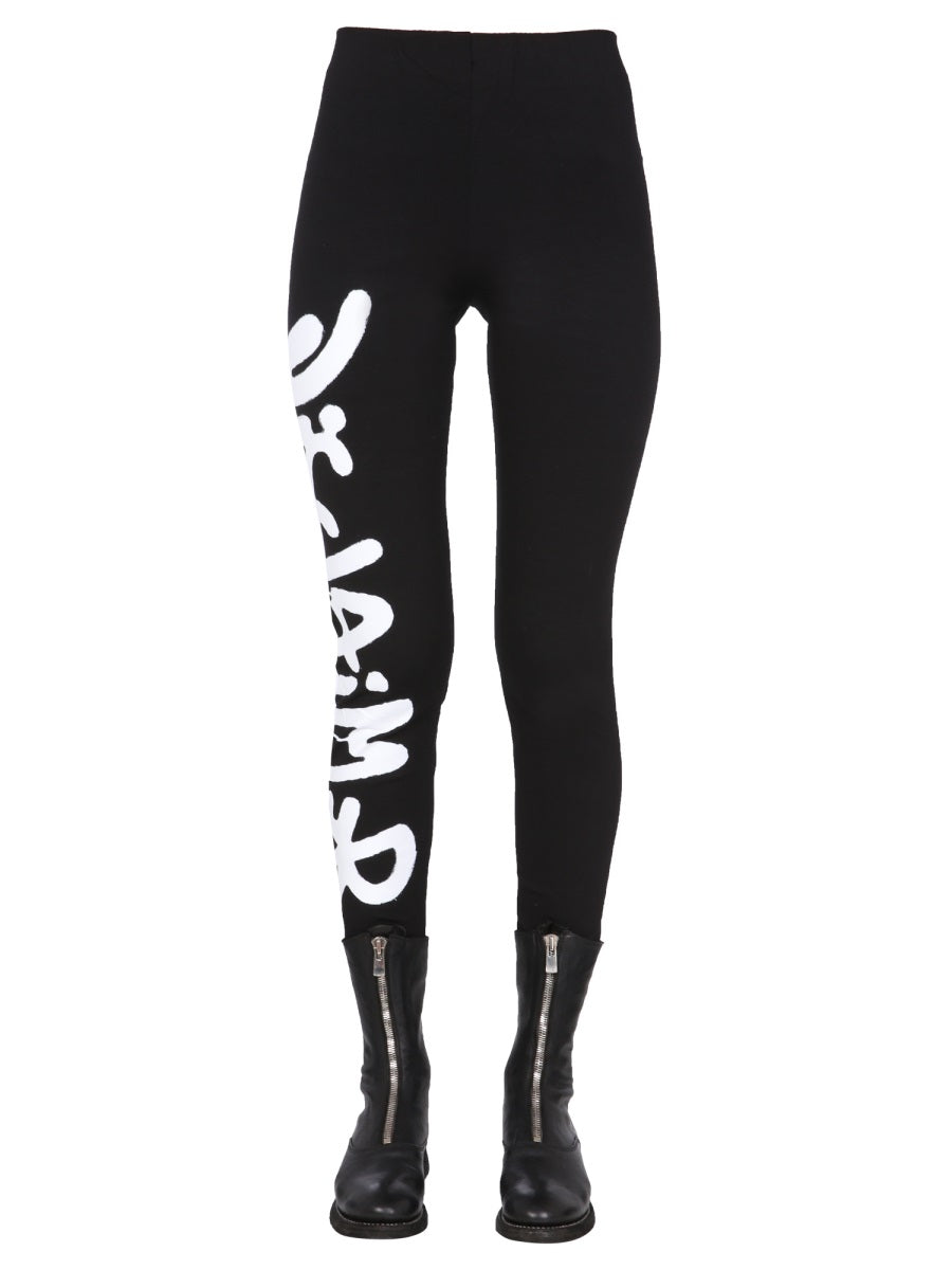 LEGGINGS WITH LOGO PRINT