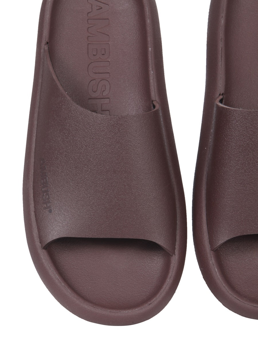 RUBBER SLIDE SANDALS