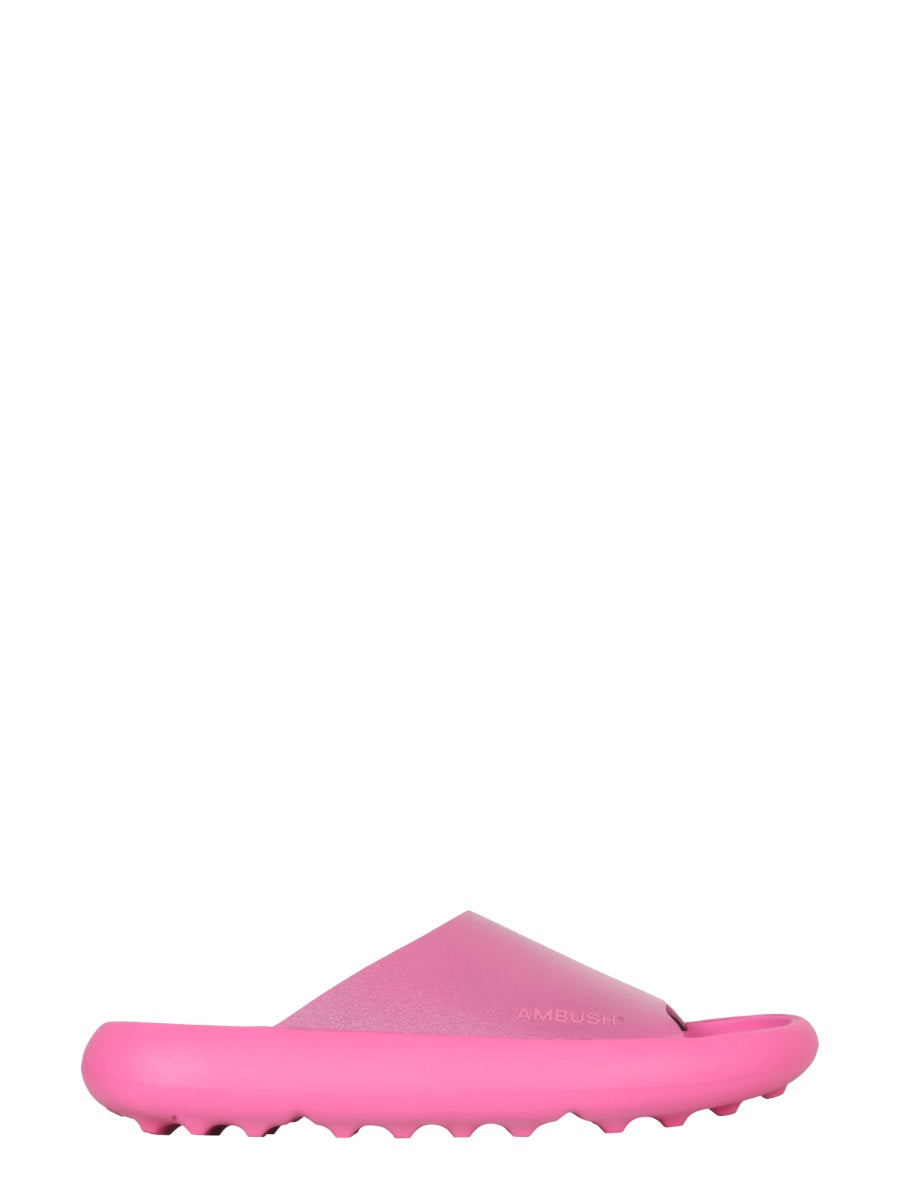 RUBBER SLIDE SANDALS