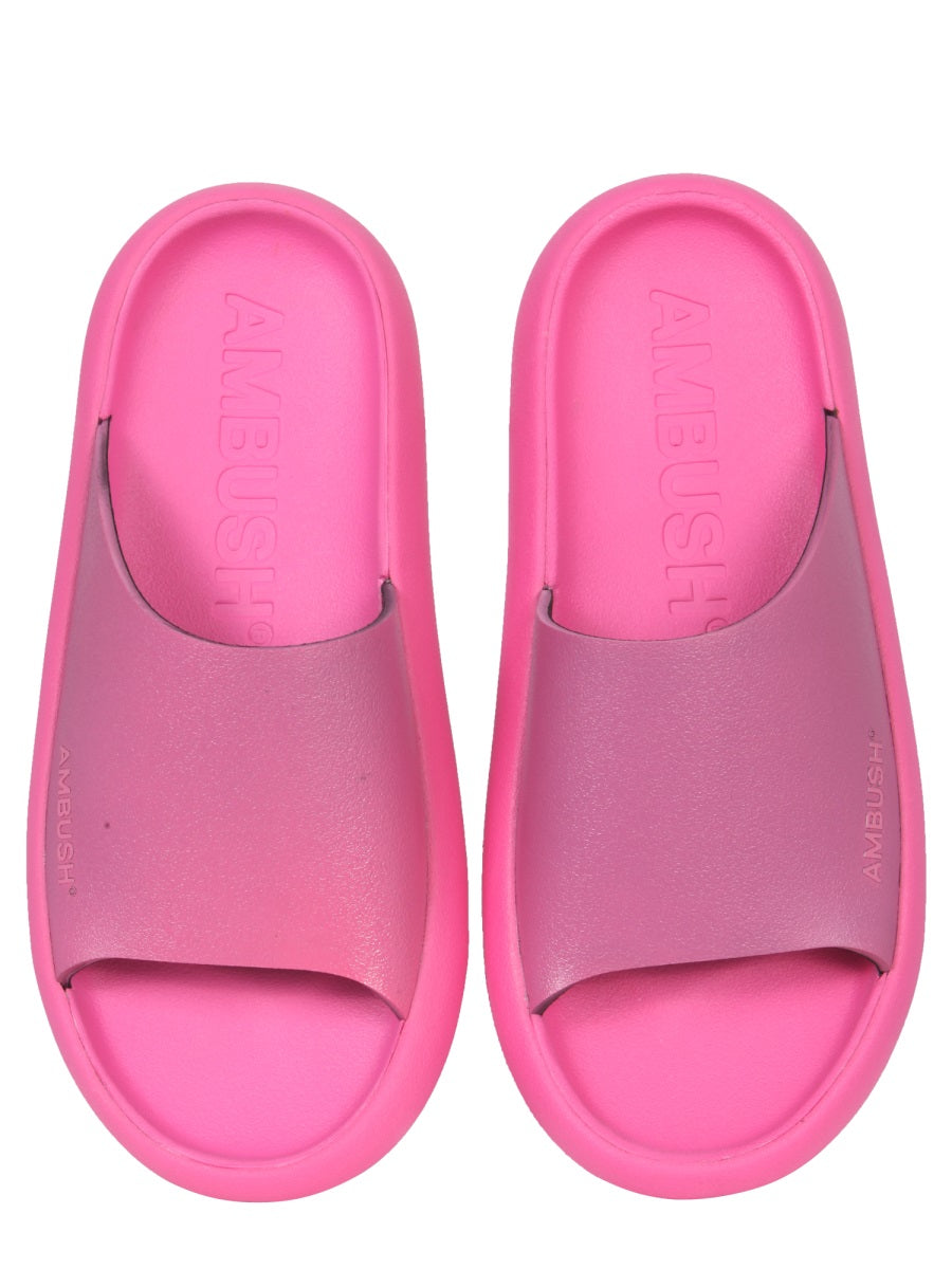 RUBBER SLIDE SANDALS
