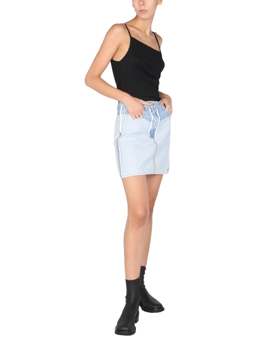 REVERS DENIM SKIRT