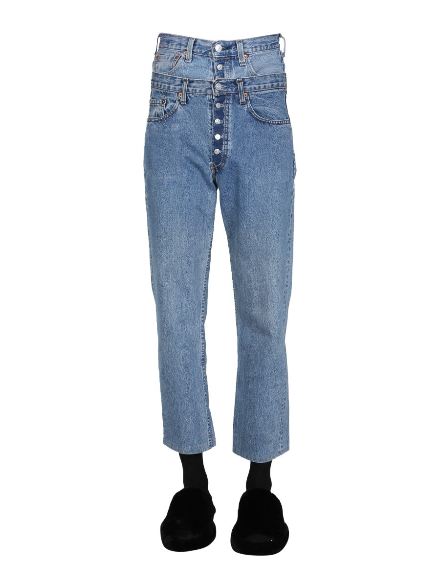 DOUBLE WAIST JEANS