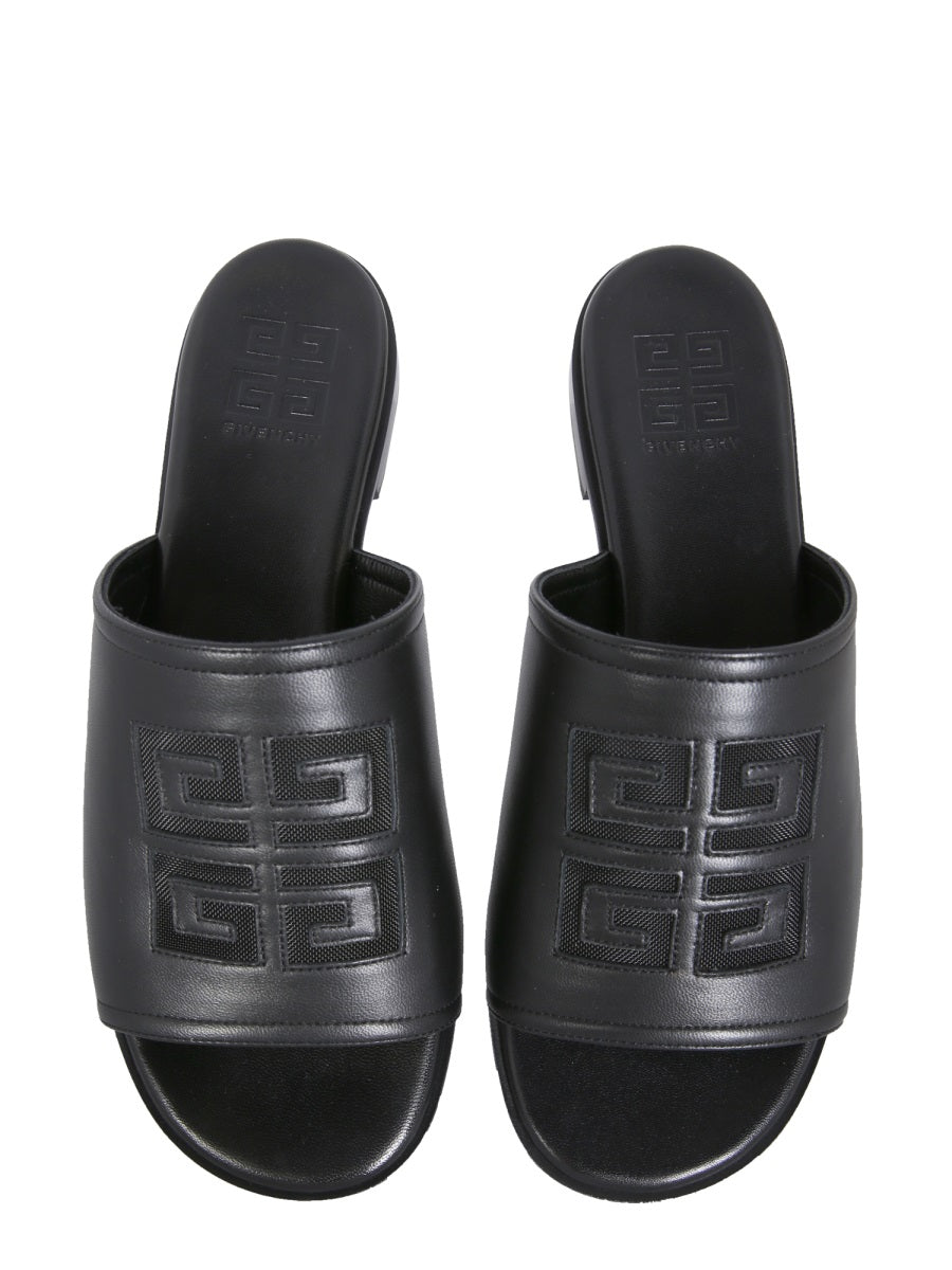LEATHER FLAT MULES