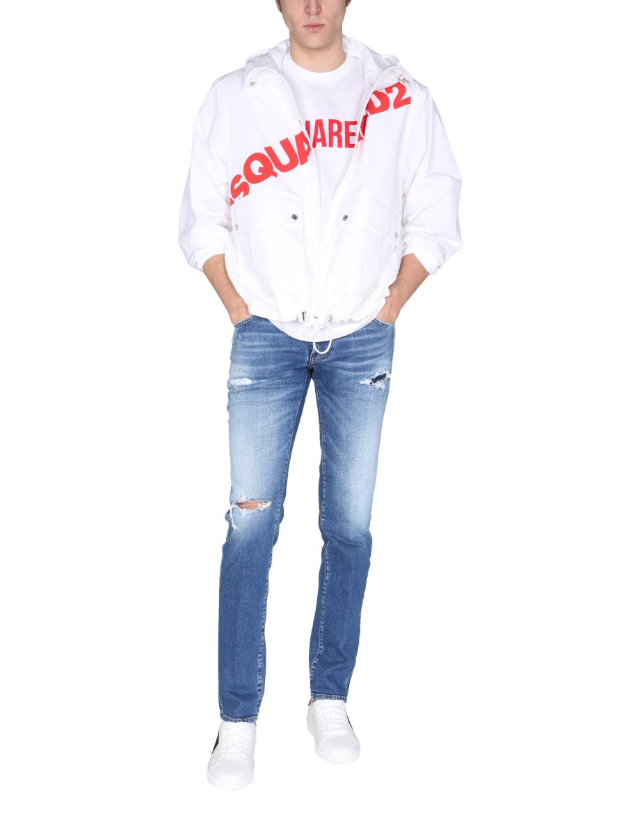 JACKET WITH LOGO PRINT
