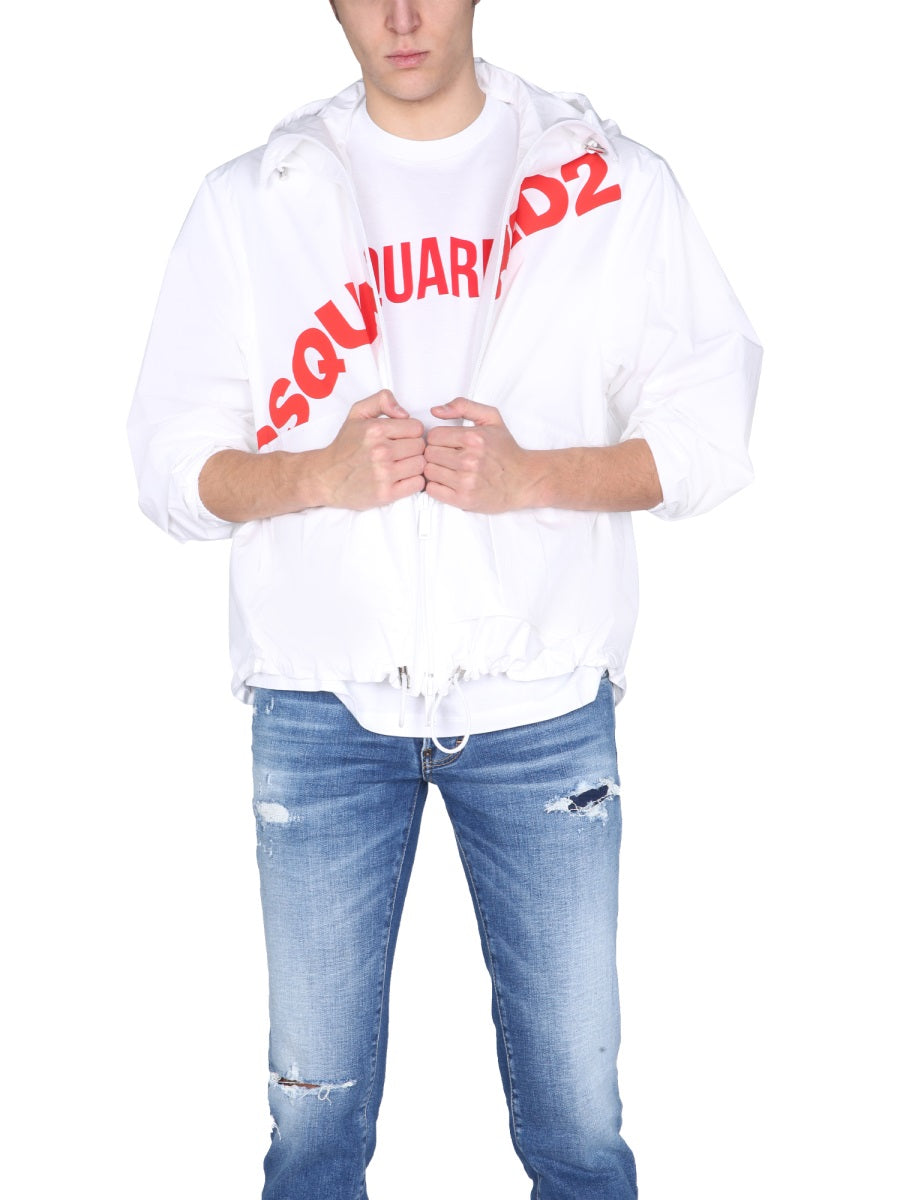 JACKET WITH LOGO PRINT