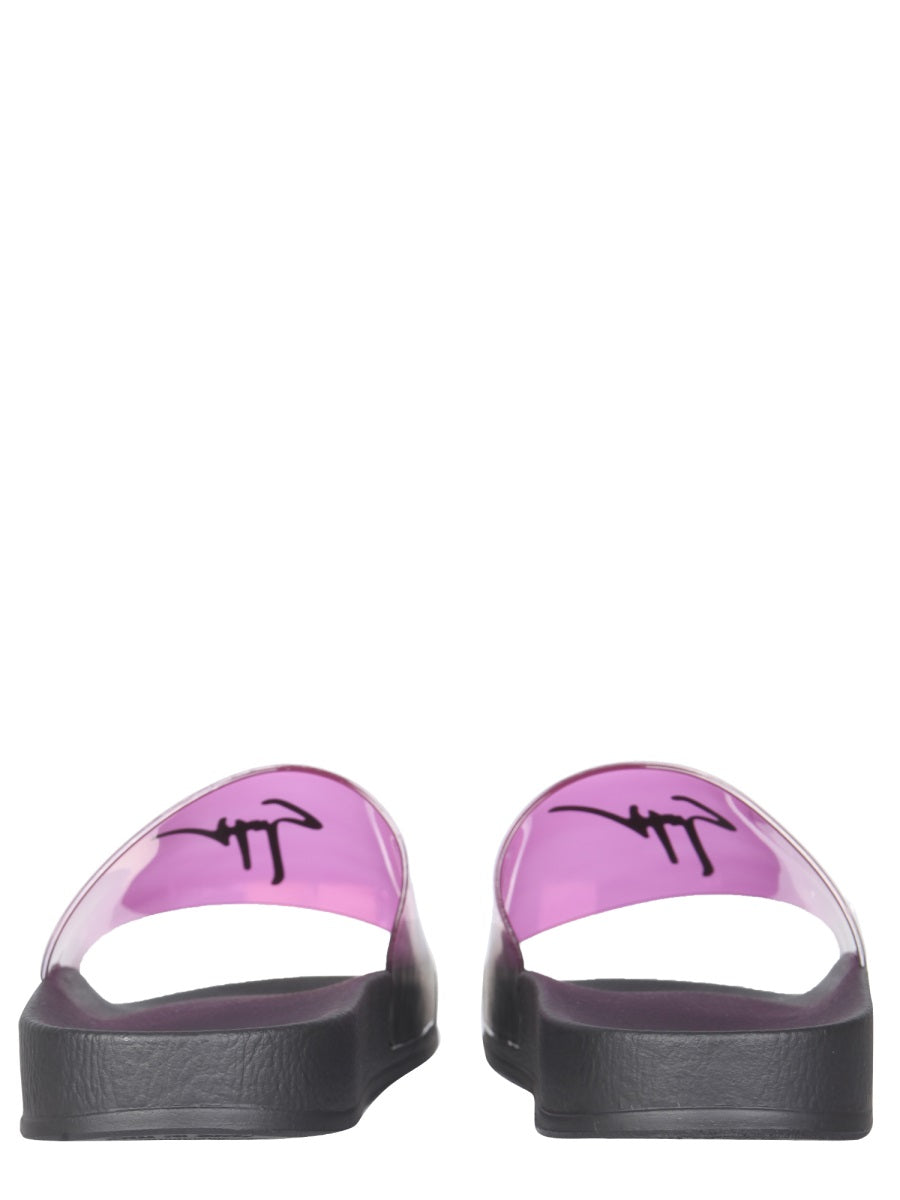 SLIDE SANDALS WITH LOGO