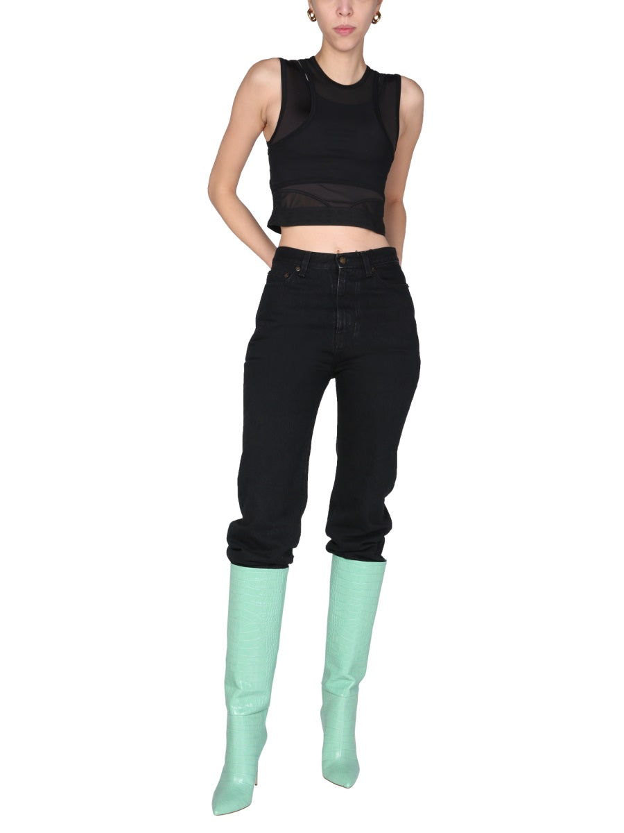 "PANELLED SPORT" TOP