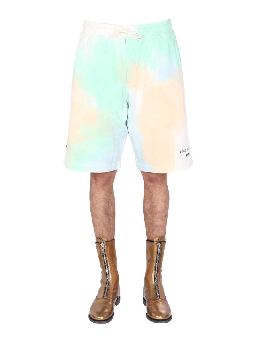 TIE DYE PATTERN BERMUDA