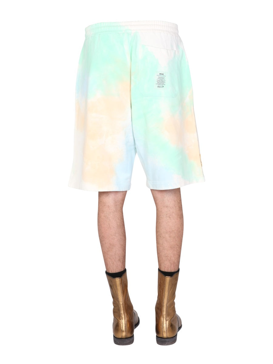 TIE DYE PATTERN BERMUDA