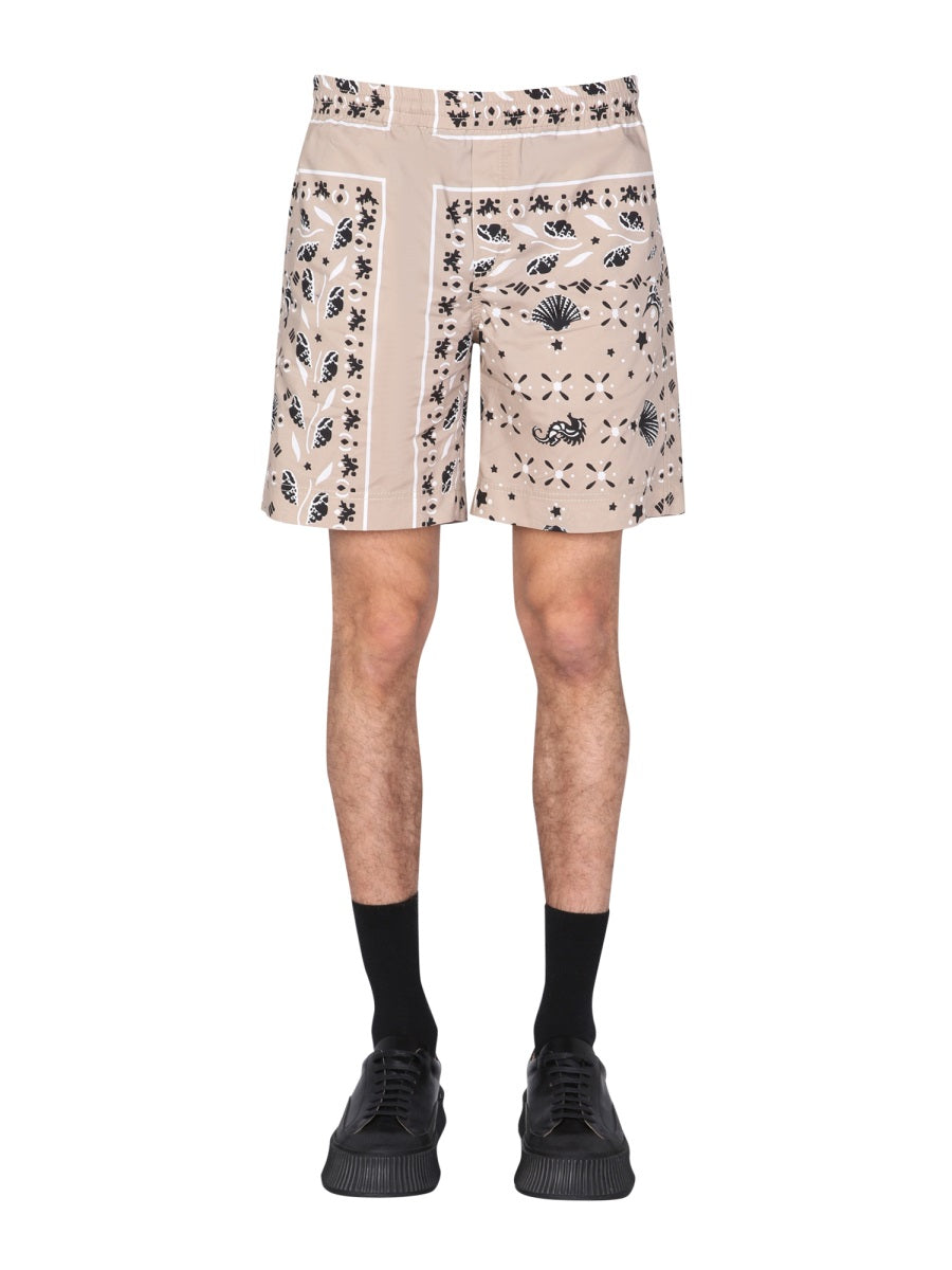 PAISLEY PATTERN BERMUDA