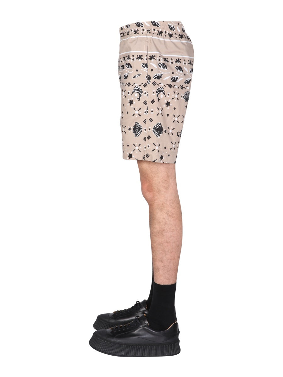 PAISLEY PATTERN BERMUDA