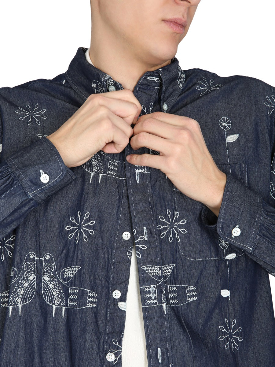 "BIRD" EMBROIDERY SHIRT