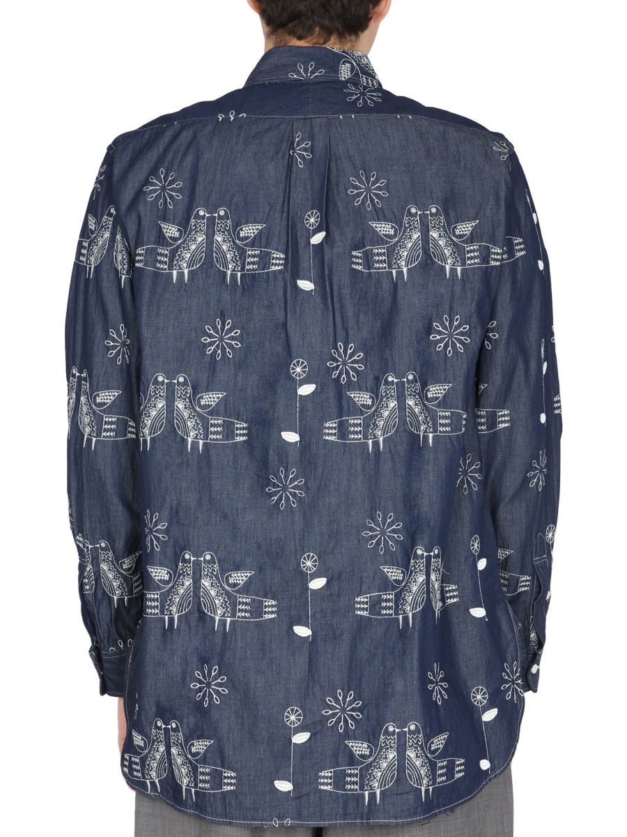 "BIRD" EMBROIDERY SHIRT