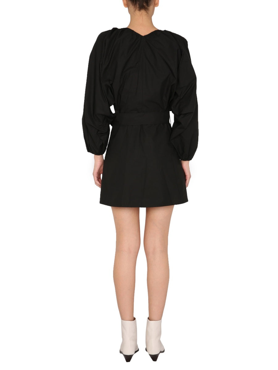 BALLOON SLEEVES DRESS