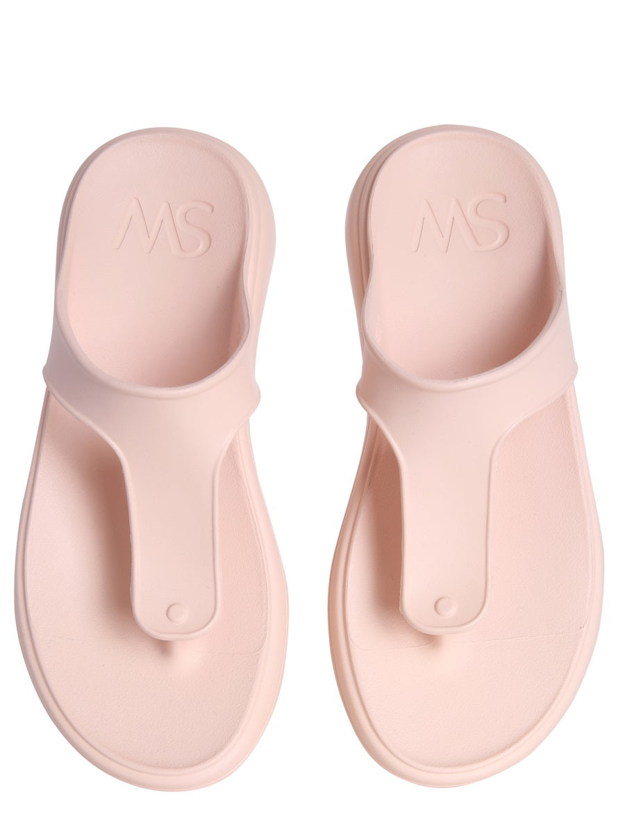 STUFLEX T-STRAP SLIDE SANDALS