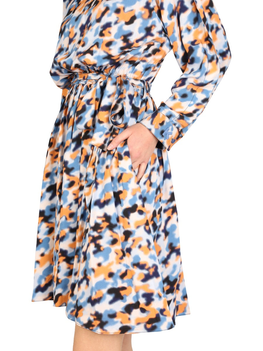 "BLURRED FLOWERS" DRESS