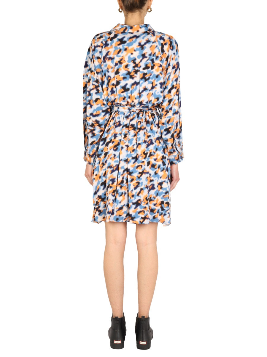 "BLURRED FLOWERS" DRESS