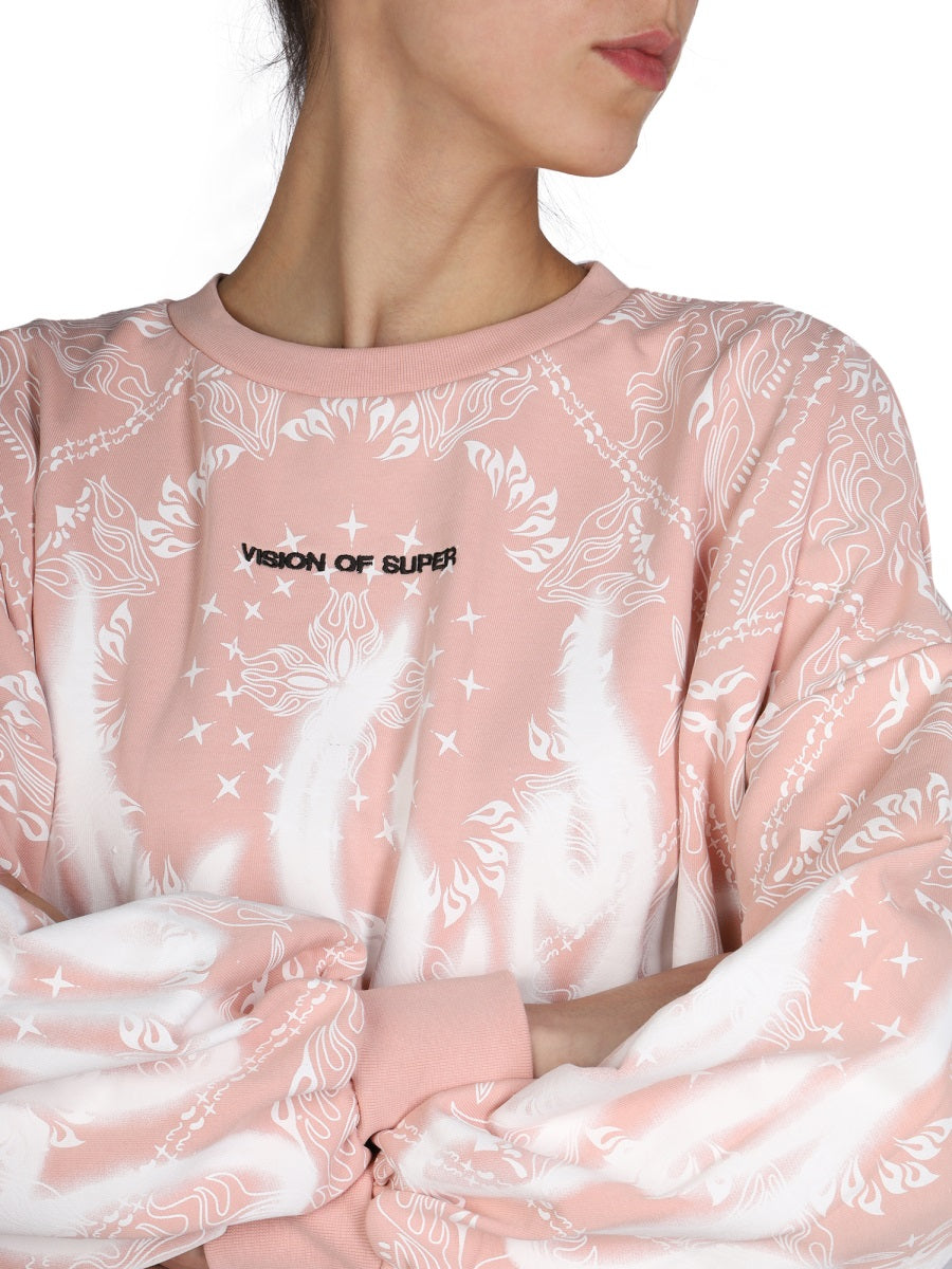 PAISLEY PATTERN SWEATSHIRT