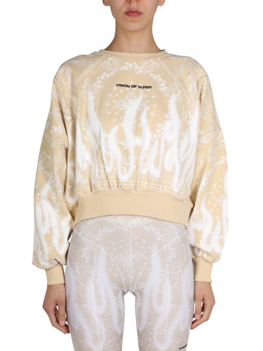 PAISLEY PATTERN SWEATSHIRT