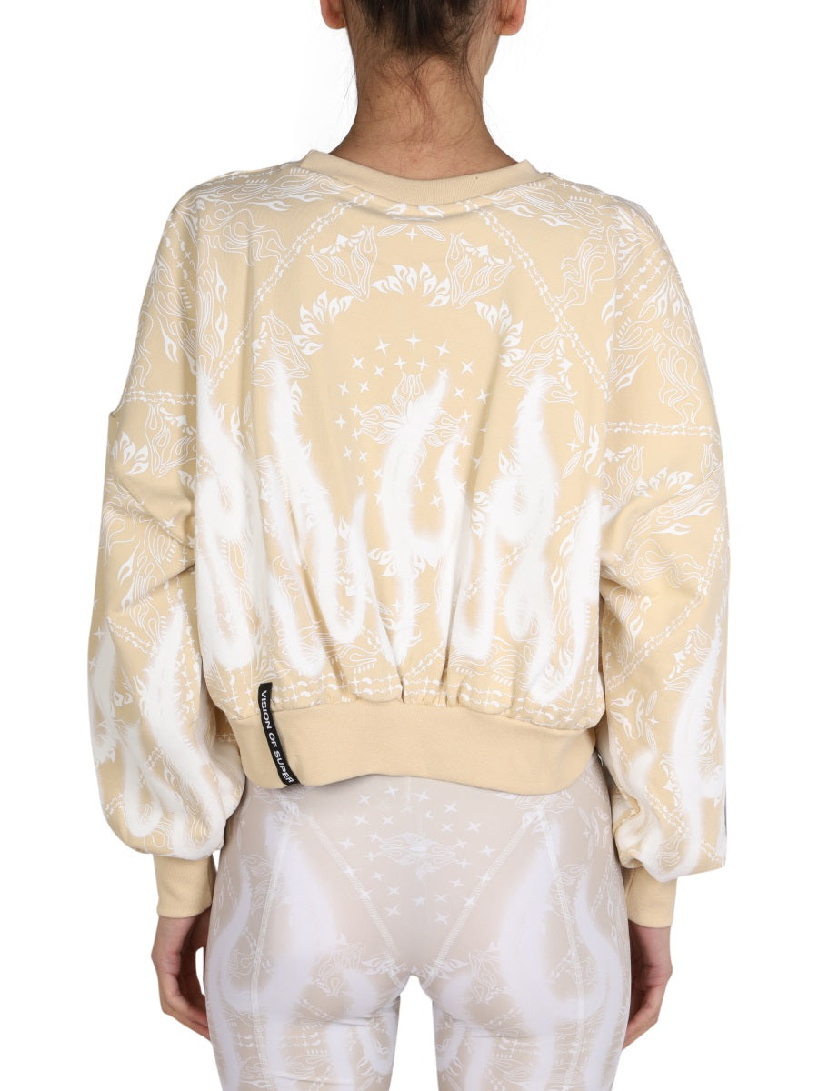 PAISLEY PATTERN SWEATSHIRT