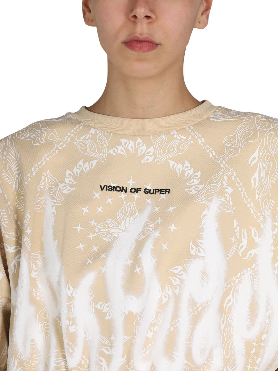 PAISLEY PATTERN SWEATSHIRT