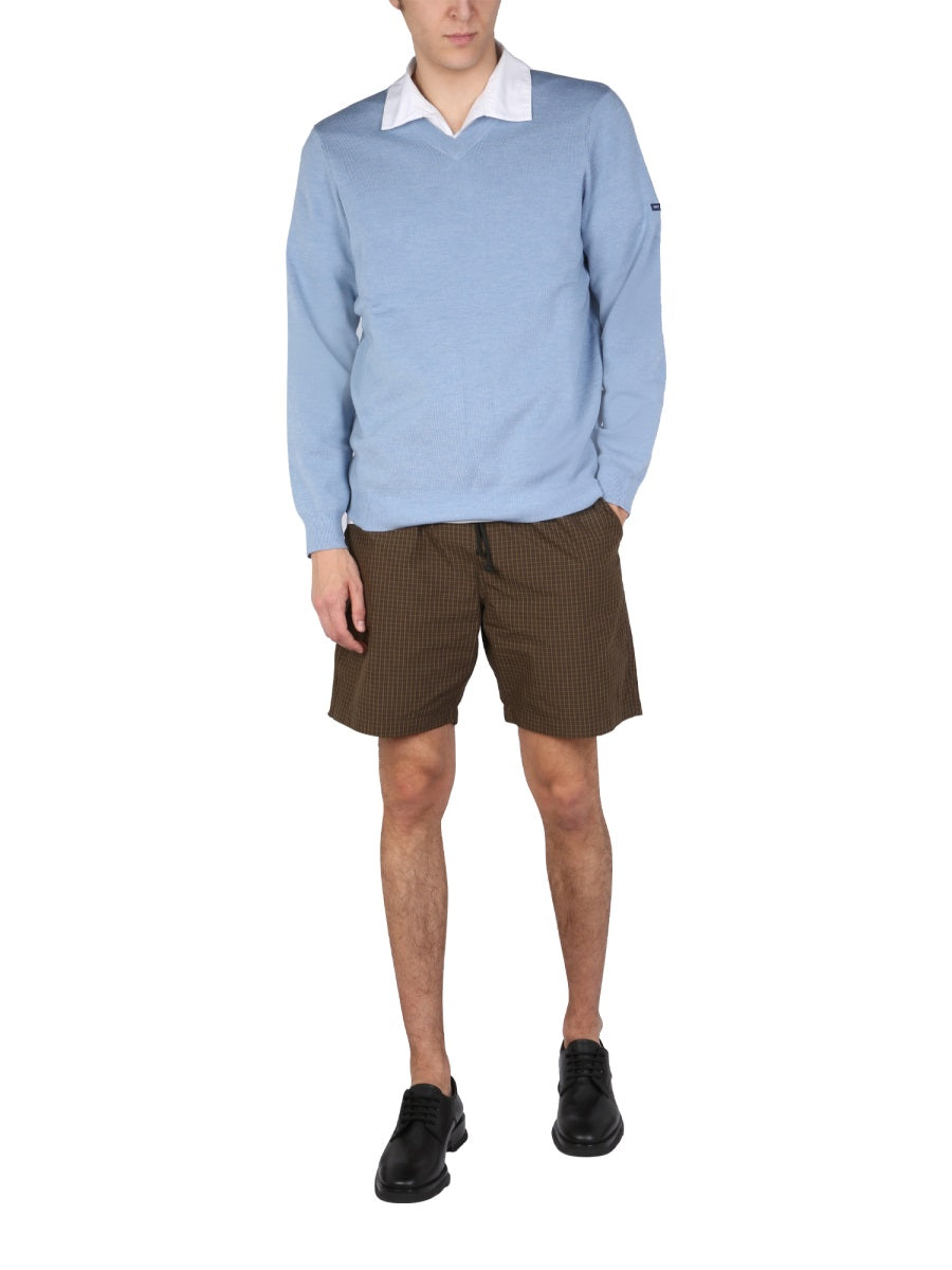 BERMUDA WITH CHECK PATTERN
