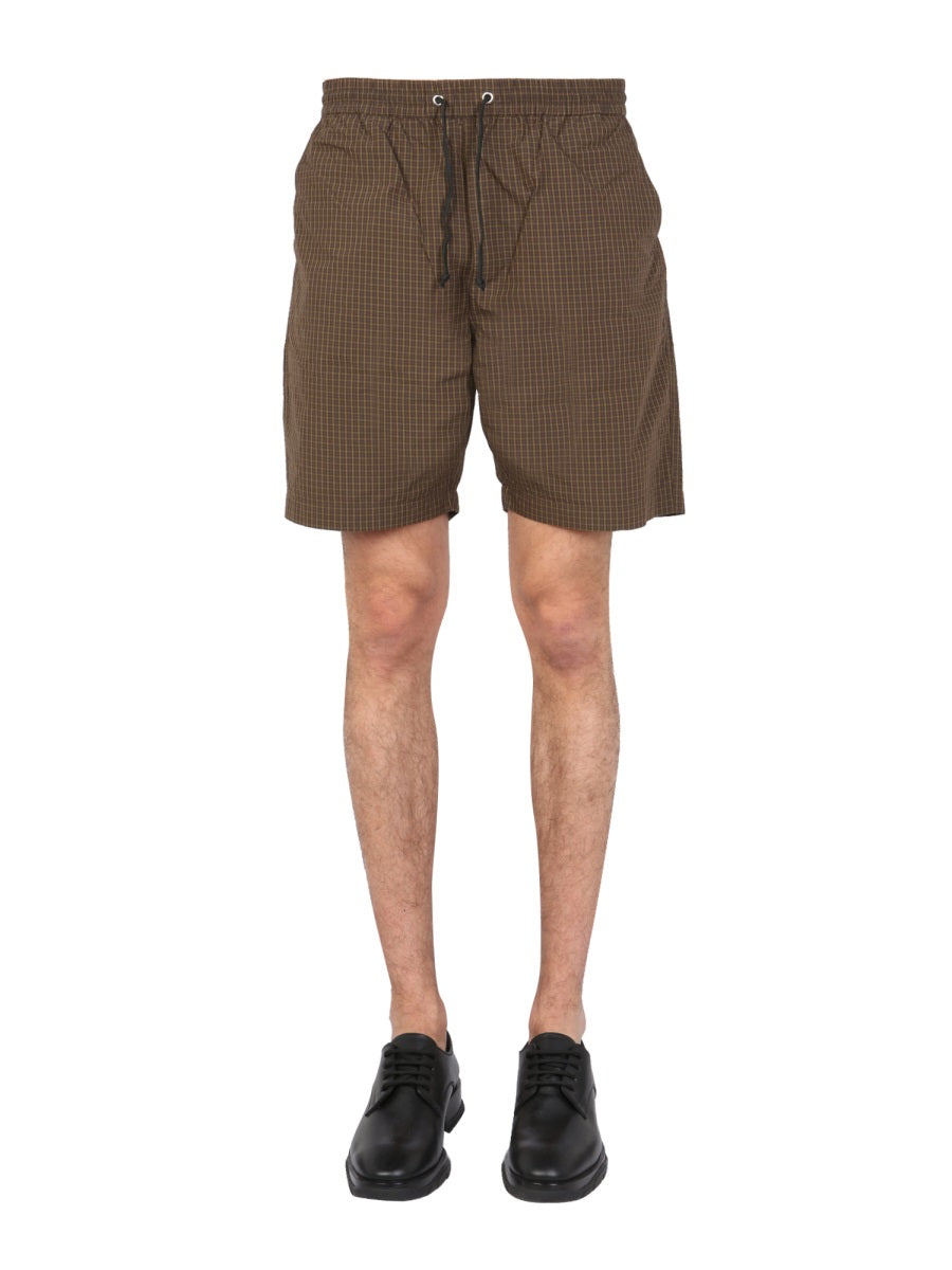 BERMUDA WITH CHECK PATTERN