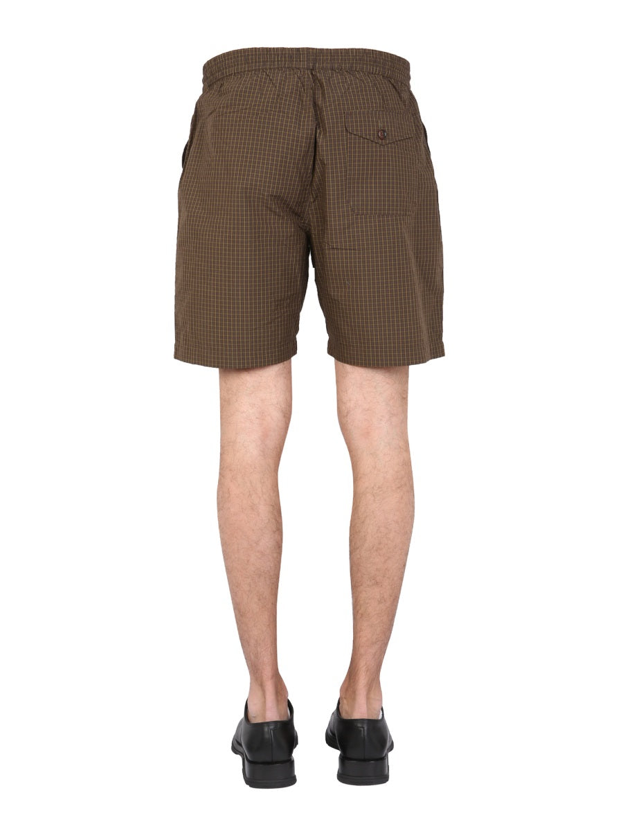 BERMUDA WITH CHECK PATTERN
