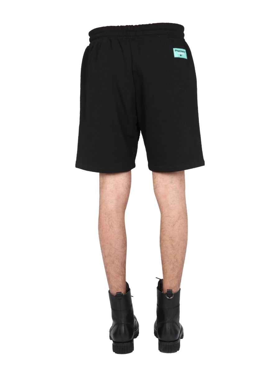 BERMUDA WITH LOGO PRINT