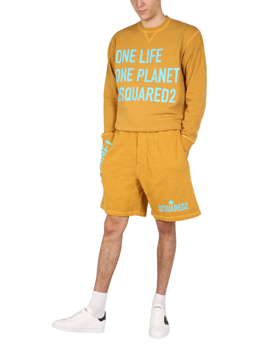 "ONE LIFE ONE PLANET" BERMUDA SHORTS