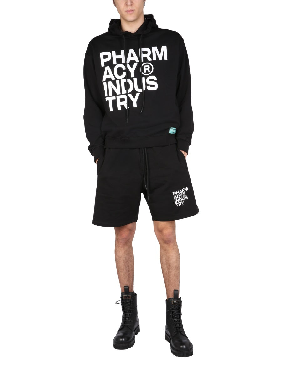 BERMUDA WITH LOGO PRINT
