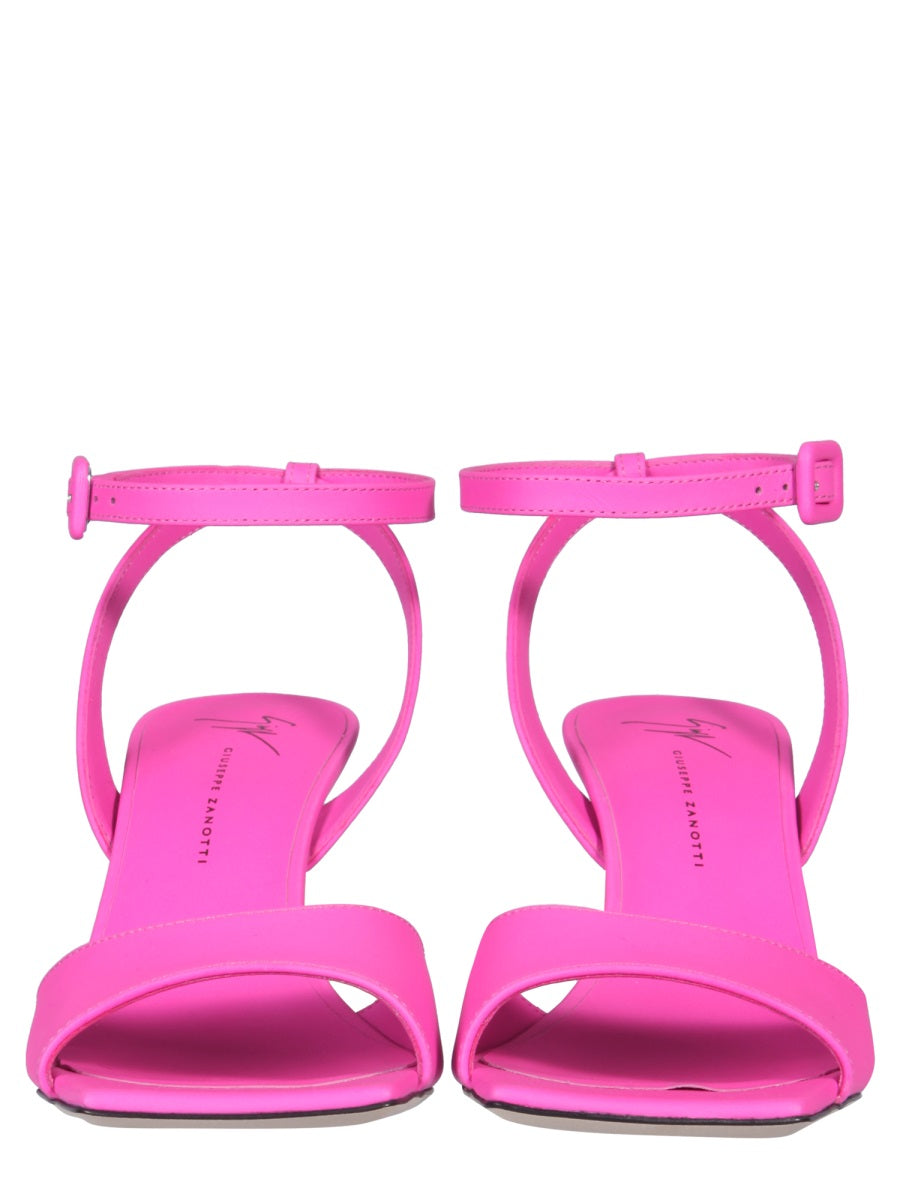 PLEXI HEEL SANDALS
