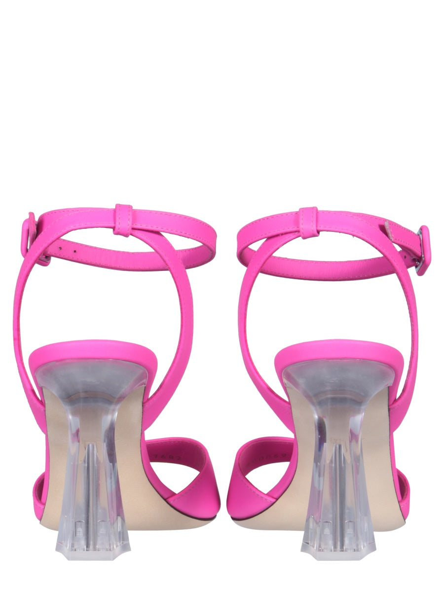 PLEXI HEEL SANDALS