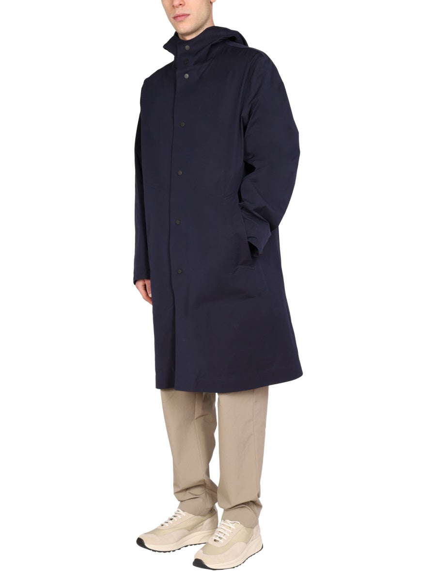 HOODED TRENCH COAT