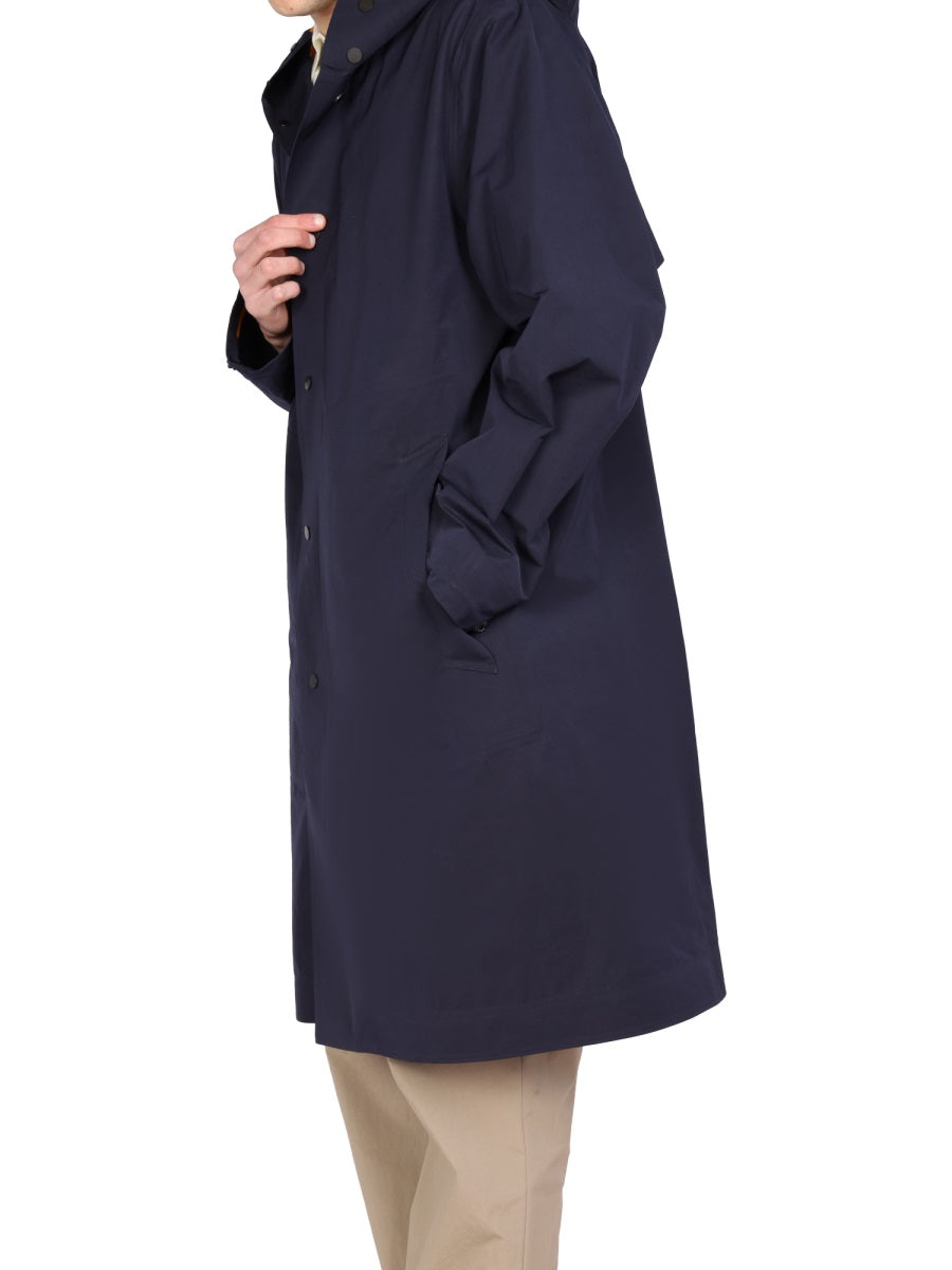 HOODED TRENCH COAT