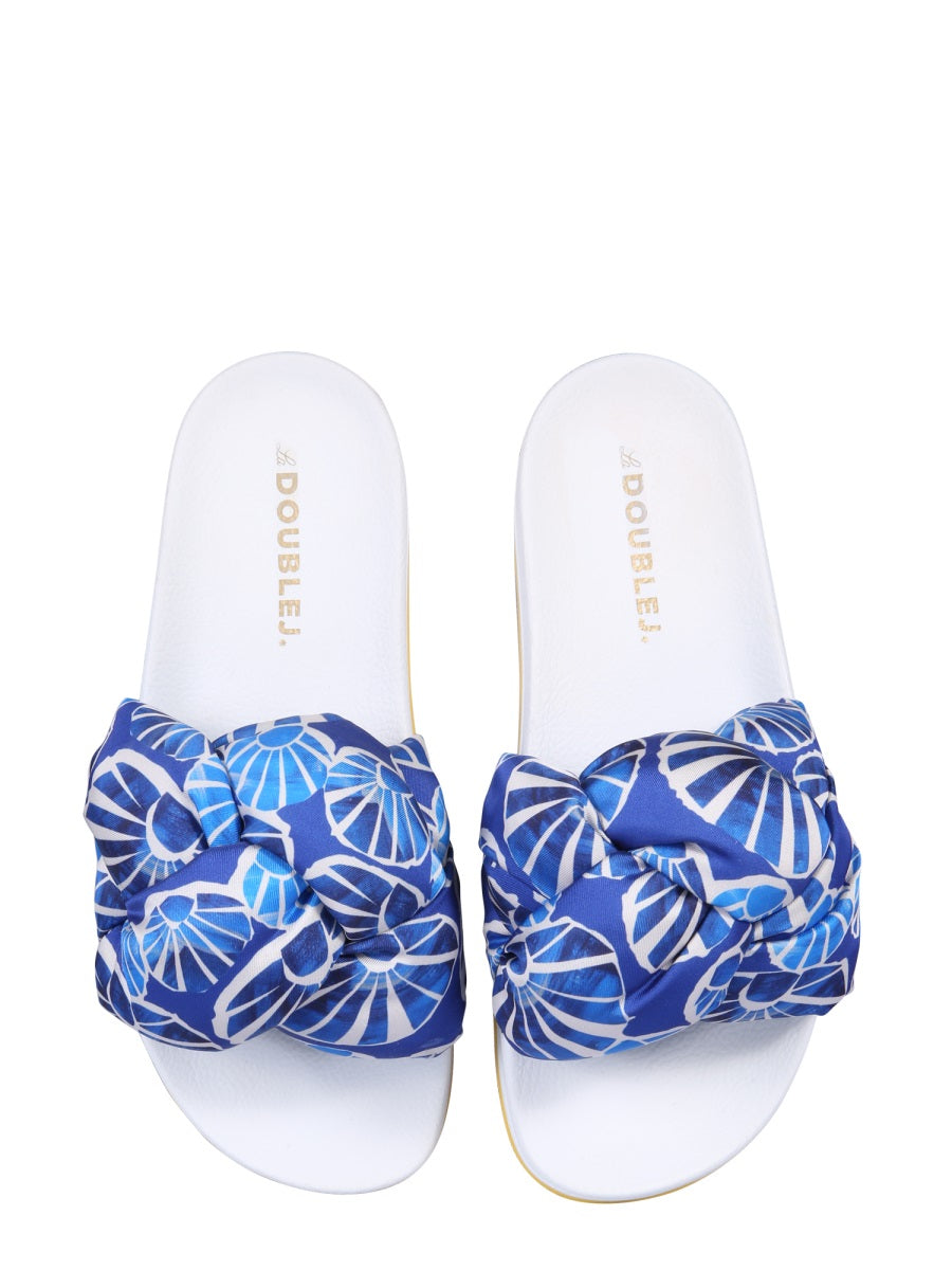 BRAID SLIDE SANDALS