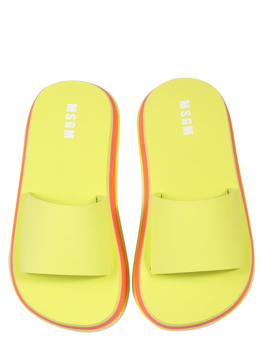 SLIDE PLATFORM SANDALS