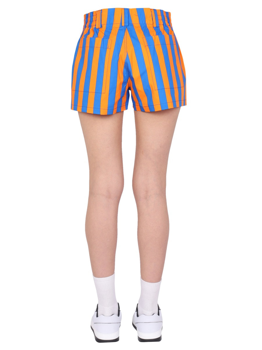 STRIPED PATTERN SHORTS