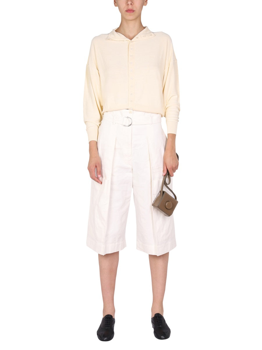 BELTED BERMUDA SHORTS