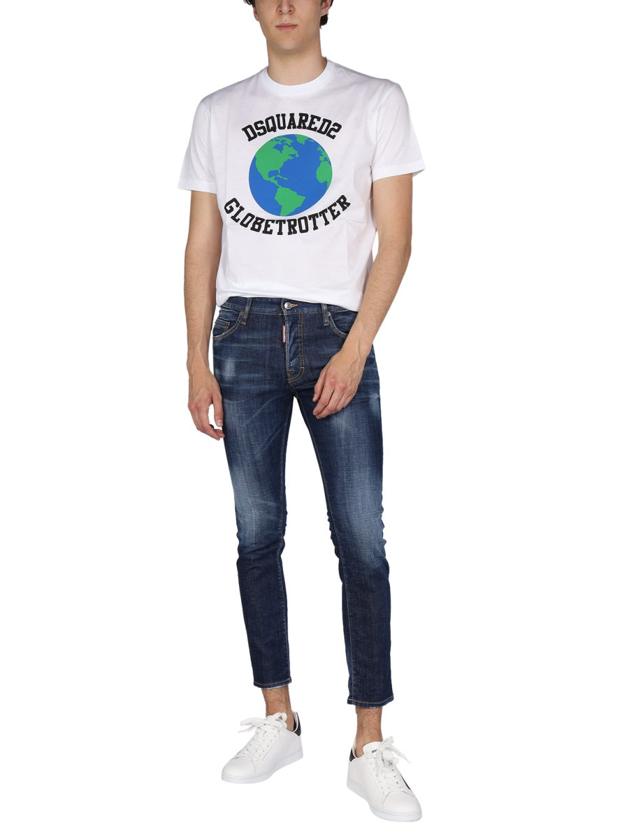 "GLOBETROTTER" T-SHIRT WITH PRINT