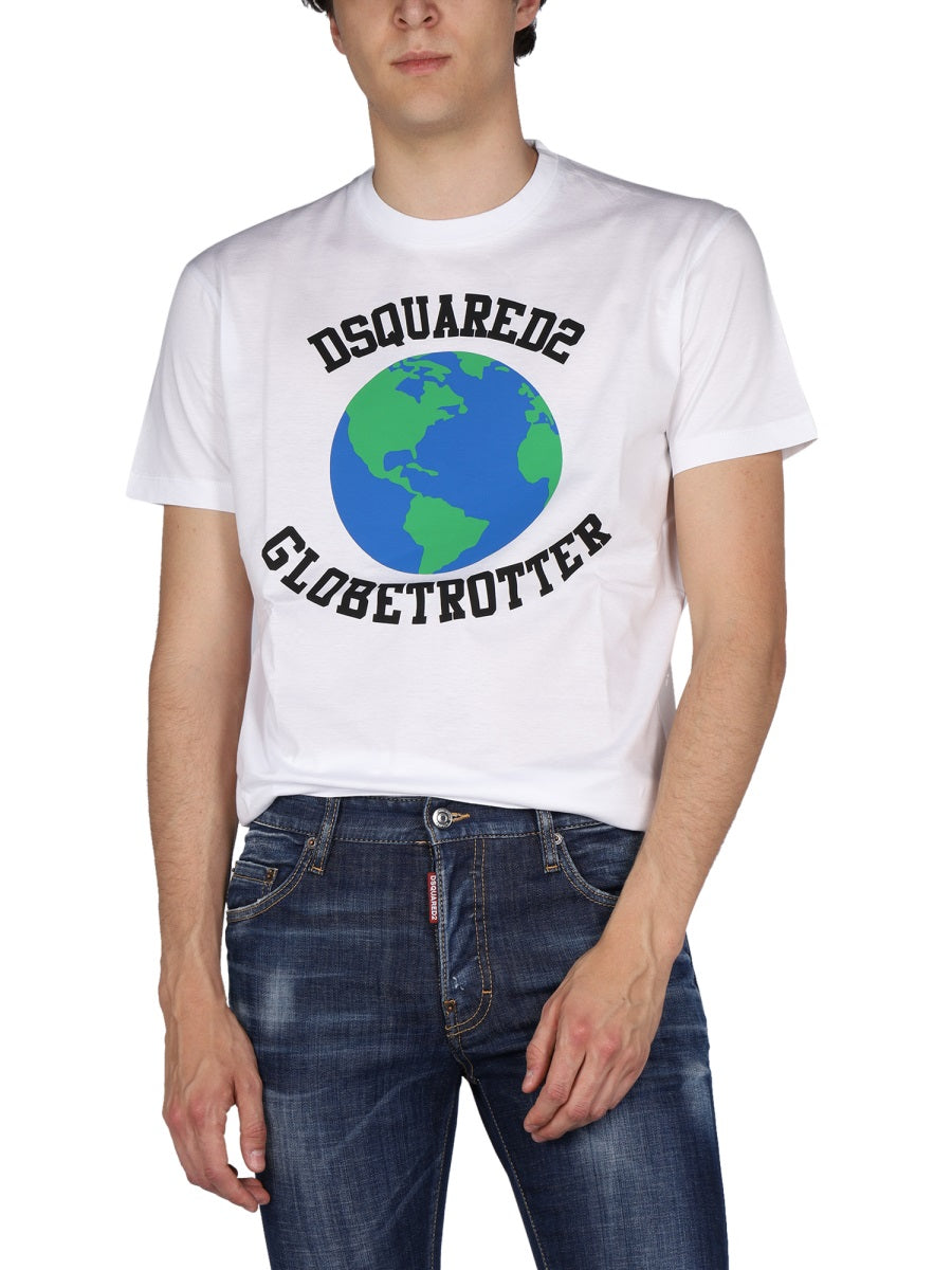 "GLOBETROTTER" T-SHIRT WITH PRINT