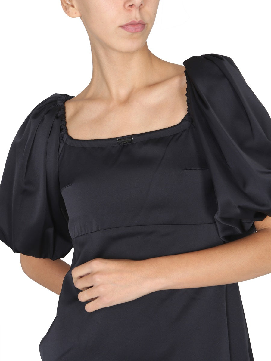MINI DRESS WITH BALLOON SLEEVES