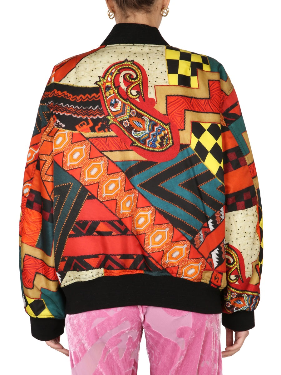 PATCHWORK BOMBER JACKET