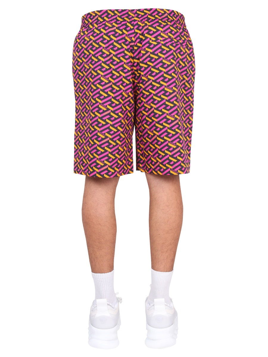SHORTS WITH LA GRECA PRINT