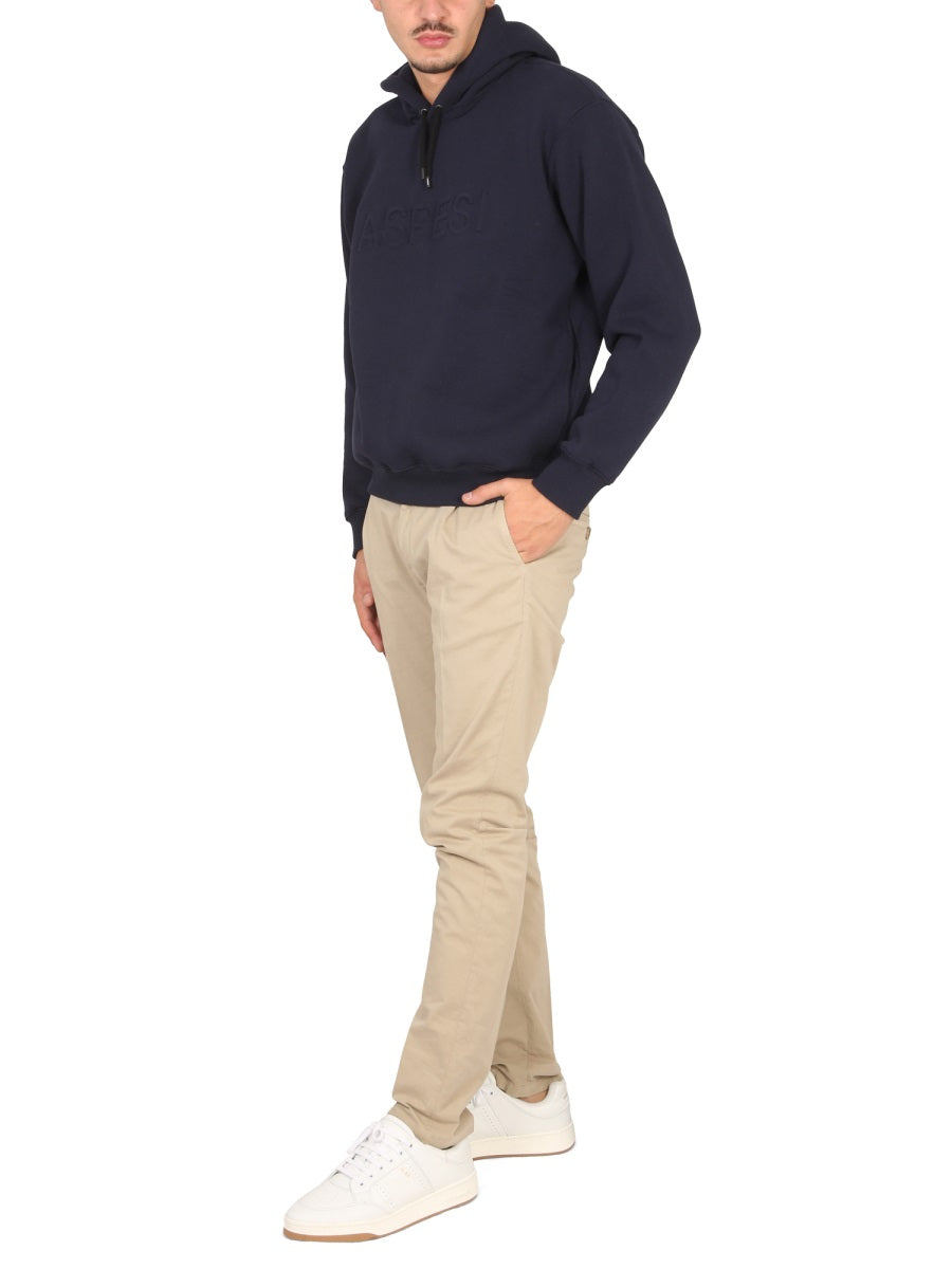 SWEATSHIRT WITH LOGO AND HOOD