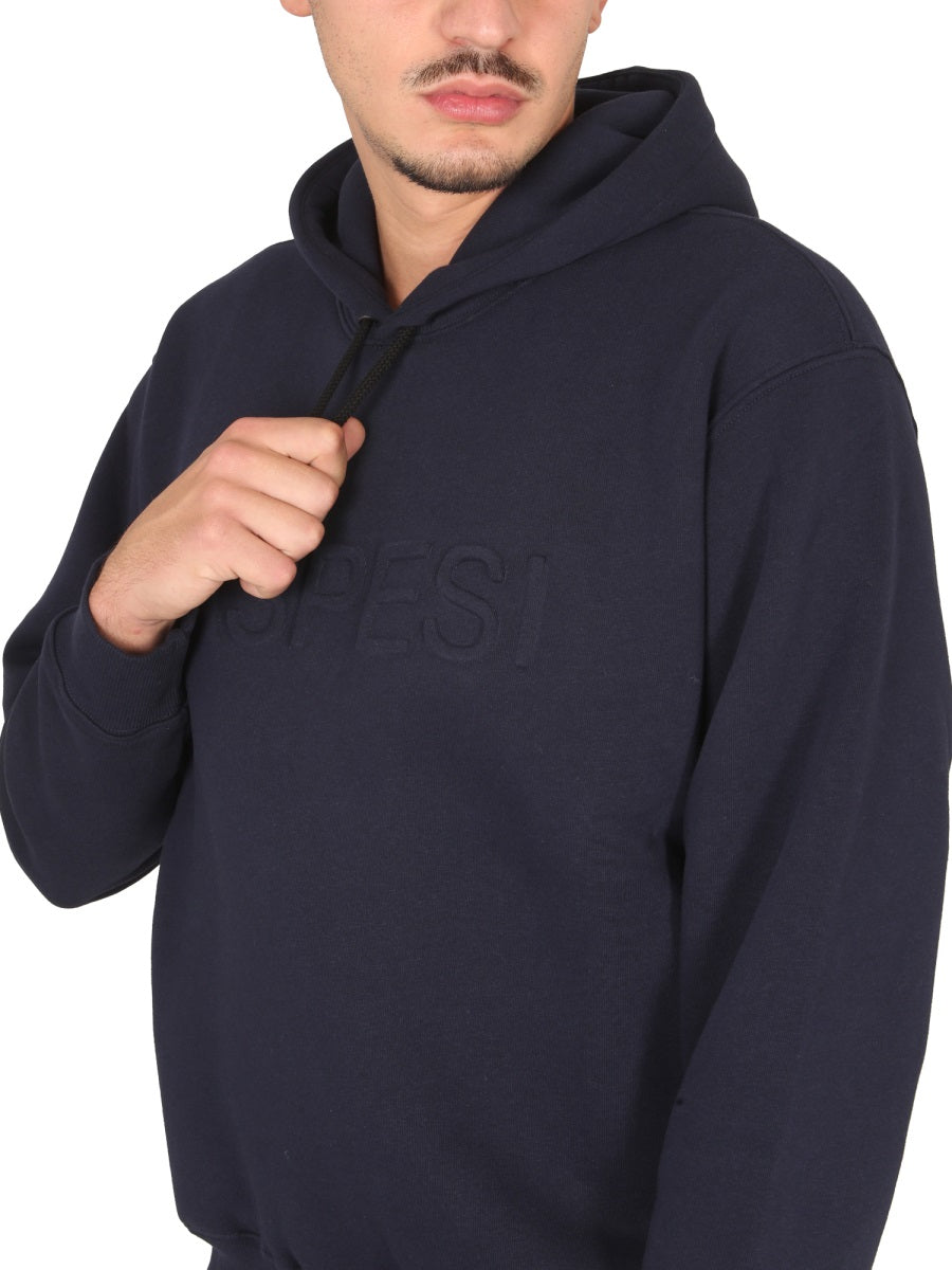SWEATSHIRT WITH LOGO AND HOOD