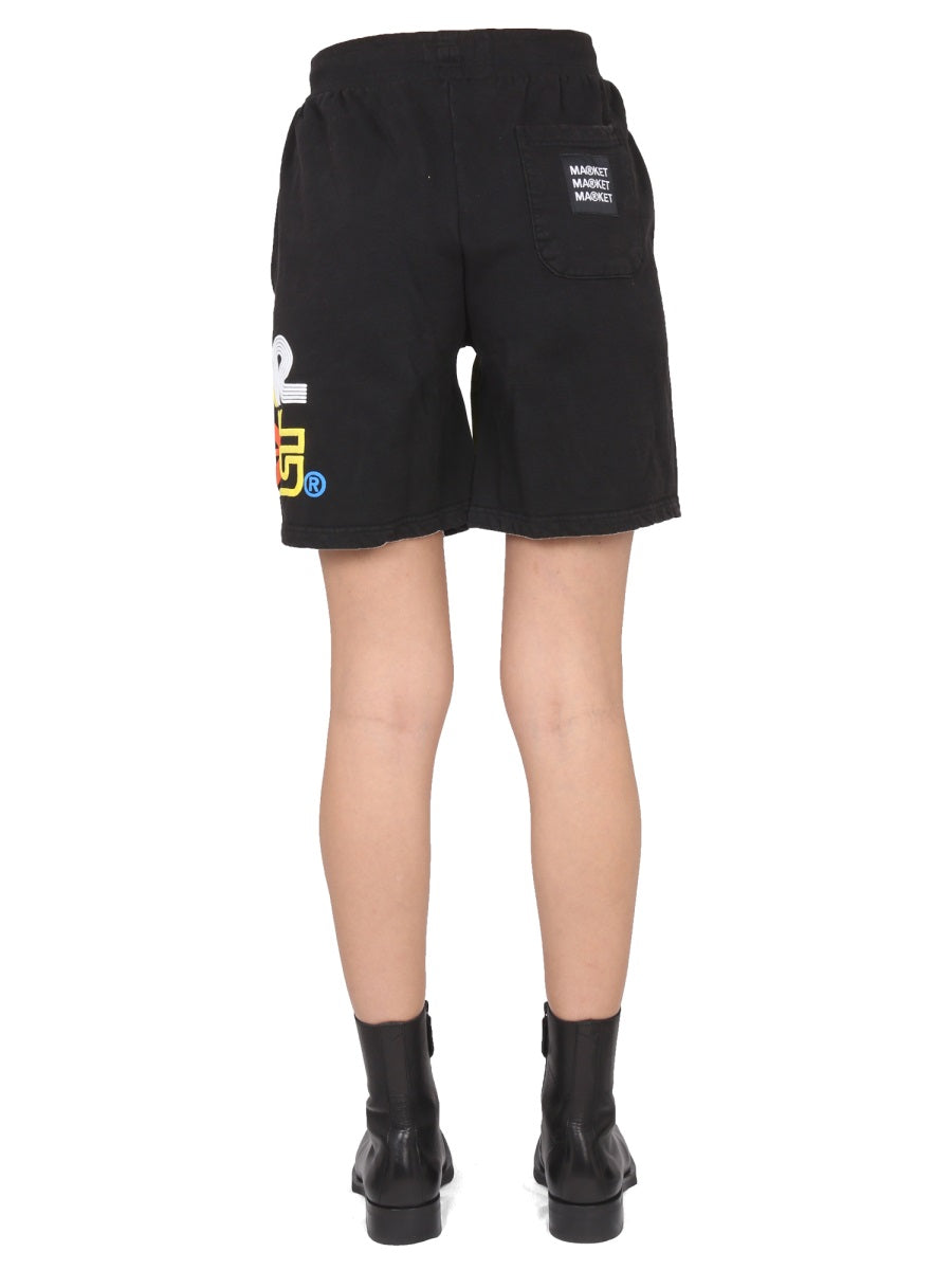 BERMUDA WITH LOGO PRINT