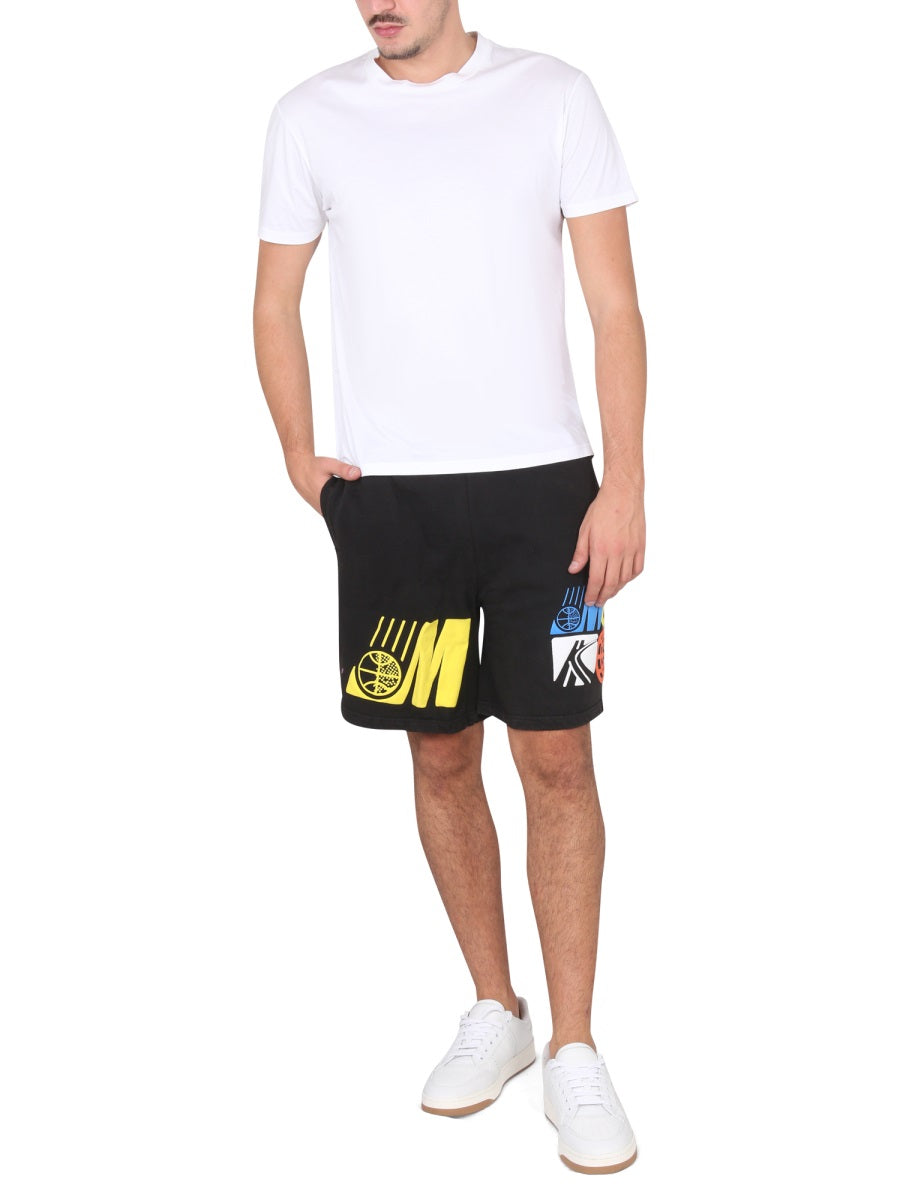 BERMUDA WITH LOGO PRINT