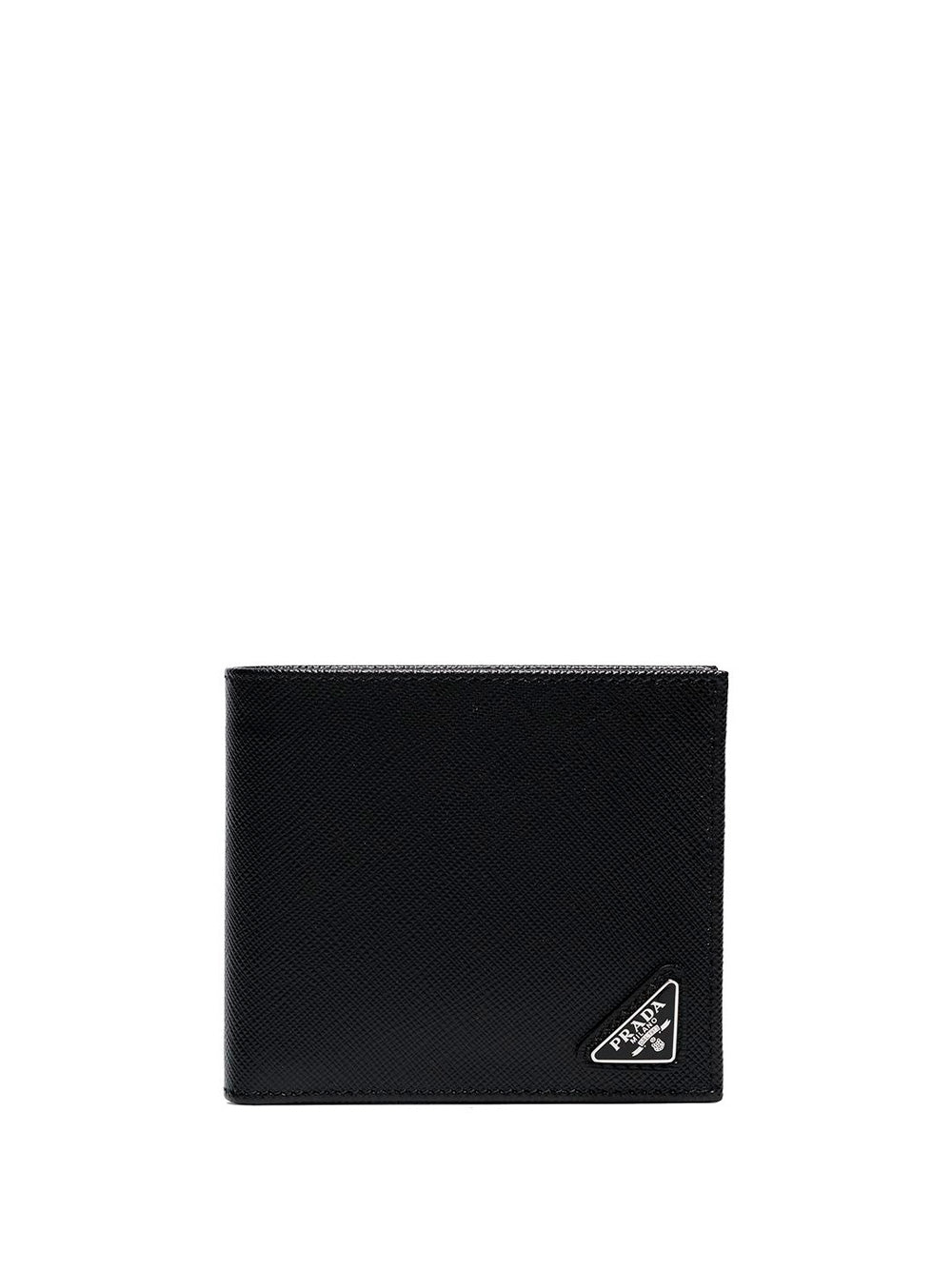 PORTAFOGLIO BI-FOLD CON PORTAMONETE IN PELLE SAFFIANO