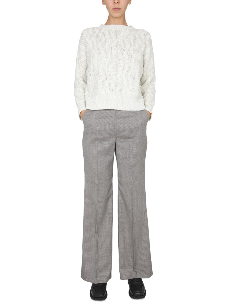 MICRO HOUNDSTOOTH PANTS
